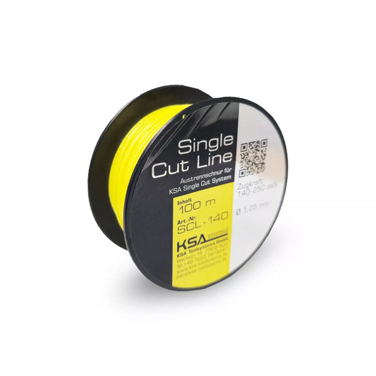 Austrennfaden Paket, gelbe Austrennschnur bis 250 daN und weiße bis 160 daN (enge Spaltmaße)